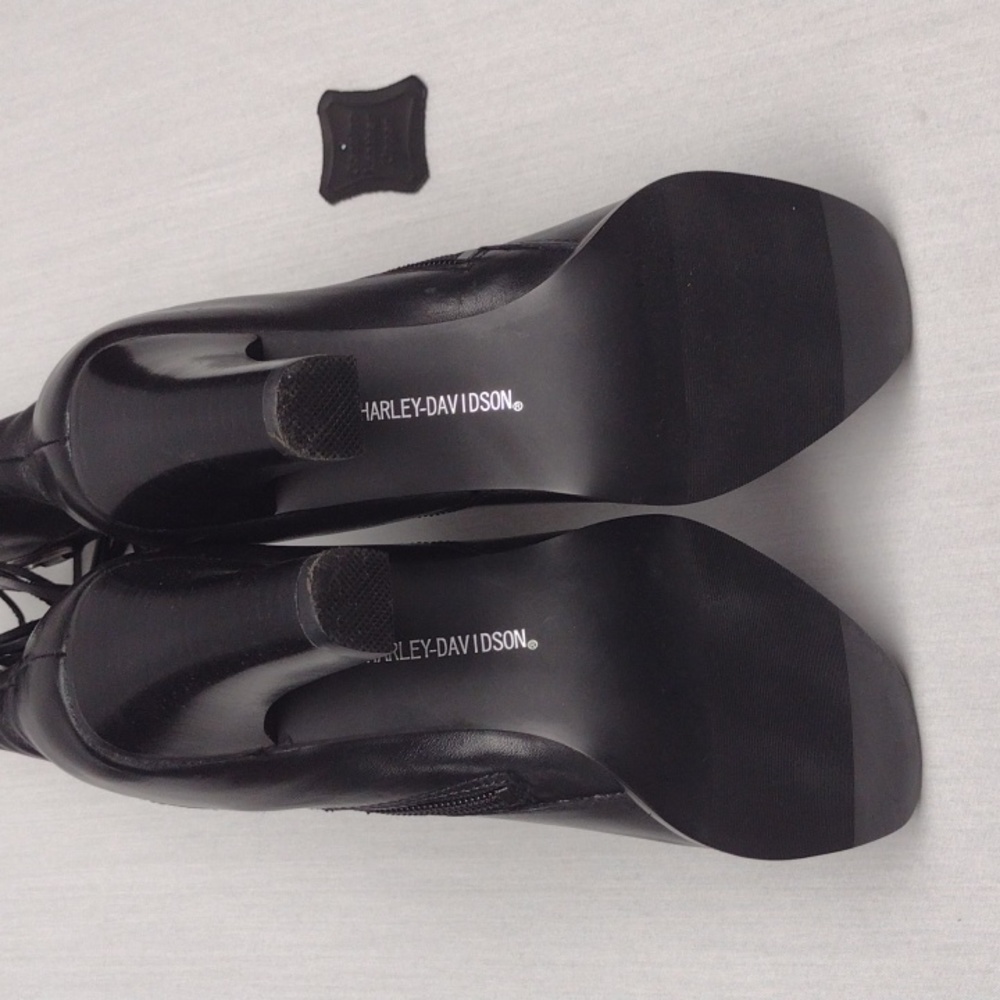 Harley Davidson Black Leather Boots - Picture 5 of 5